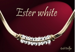 Ester white - řetízek zlacený